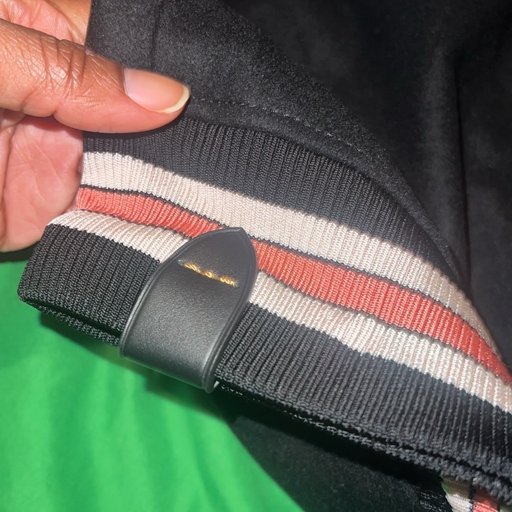 NWT Disney x Coach 10% Leather Black Varsity Jacket size 8 - Picture 17 of 17